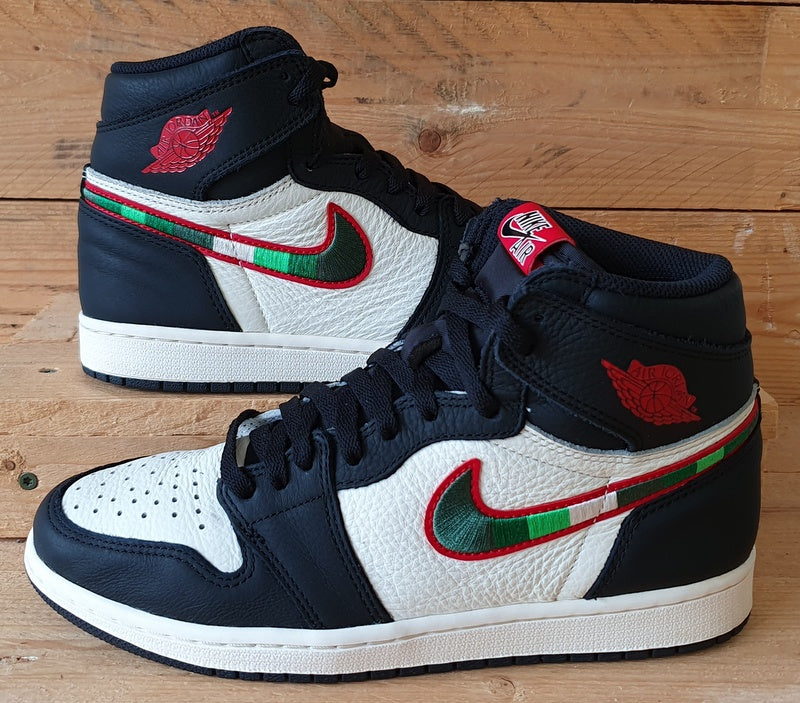 Nike Air Jordan 1 Sports Illustrated Trainers UK7 US8 E41 555088 015 Black White VintageTrainers