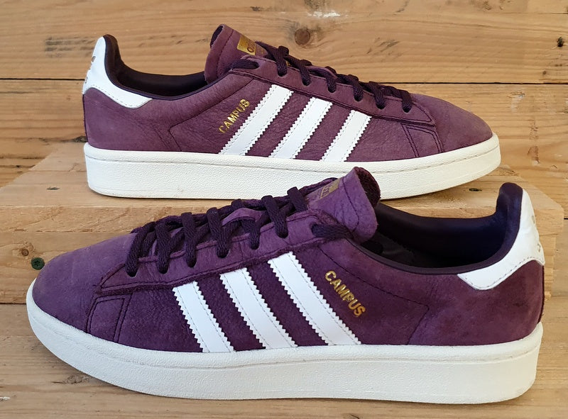 Adidas Campus Low Suede Trainers UK6.5 US8 EU40 BY9843 Purple White