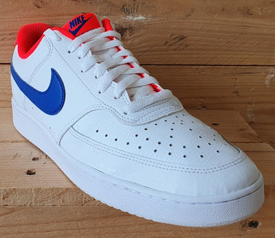 Nike Court Vision Low Leather Trainers UK9/US10/EU44 CD5463-104 White/Blue