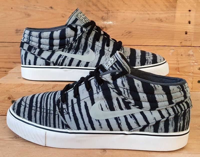 Nike Stefan Janoski Textile Trainers UK9 US10 EU44 642061 001 Tiger Stripe Black VintageTrainers