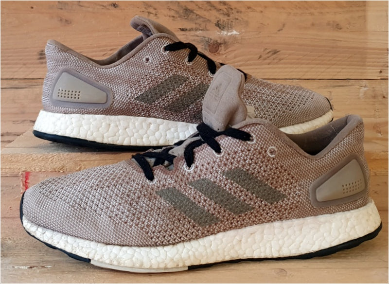 Adidas PureBoost DPR Low Primeknit Trainers UK8 US8.5 EU42 S82013 Trace Khaki VintageTrainers