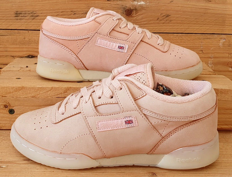 Reebok Classic Low Suede Trainers V69721 Creamy Pink Gumsole UK4 US5 EU36