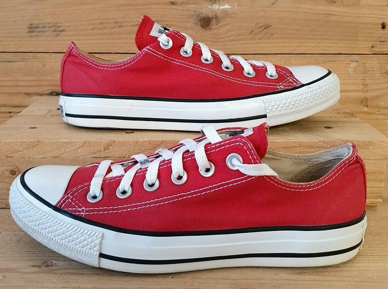 Converse Chuck Taylor All Star Canvas Trainers UK6 US8 EU39 M9696 Red White