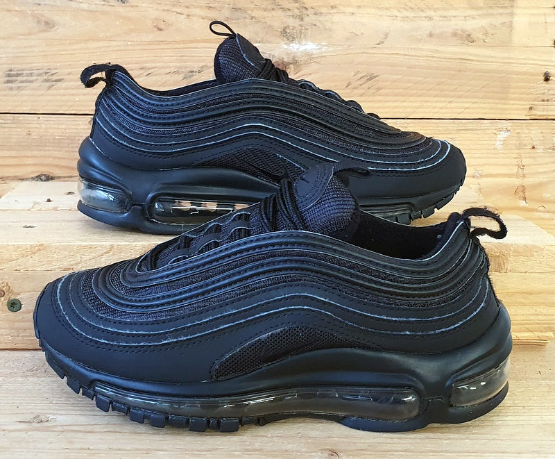 Nike Air Max 97 Low Textile Trainers UK3 US3.5Y EU35.5 AV4149 001 Triple Black