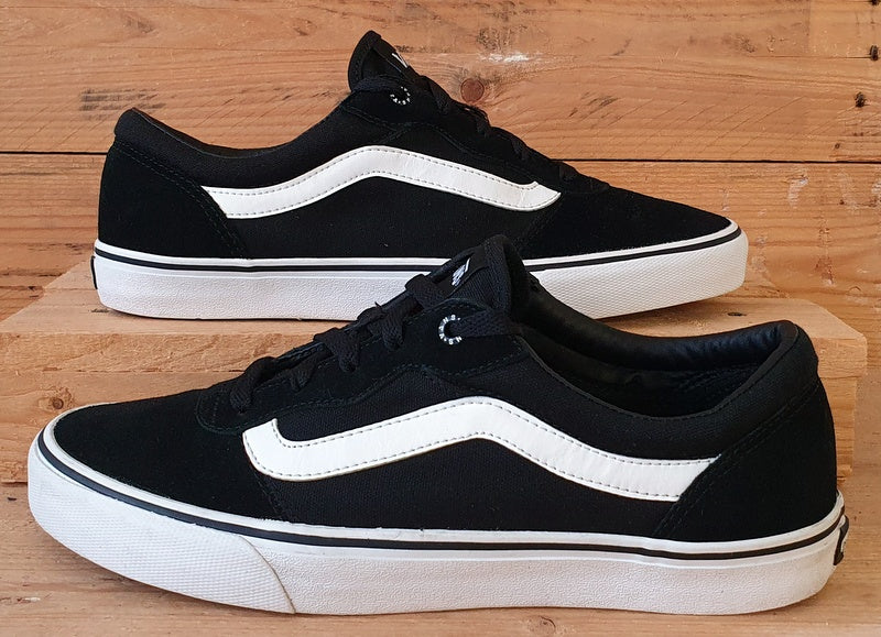 Vans Off The Wall Low Suede Trainers UK9 US10 EU43 721454 Black White VintageTrainers