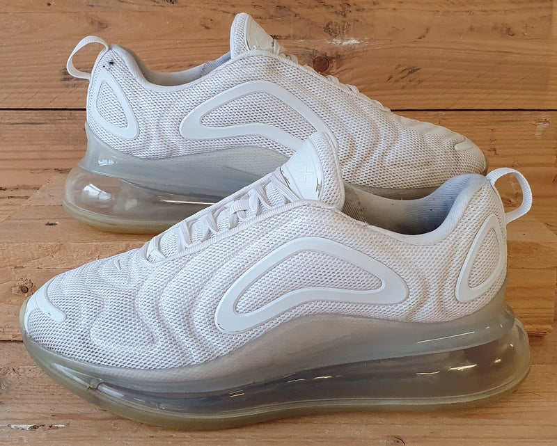 Nike Air Max 720 Low Textile Trainers UK5.5 US6Y EU38.5 AQ3196 100 Triple White VintageTrainers