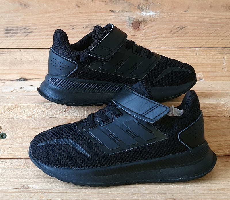 Adidas black falcon shoes online