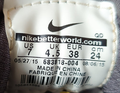 Nike Air Huarache Run Premium Low Trainers UK4.5/US7/EU38 683818-004 Anthracite