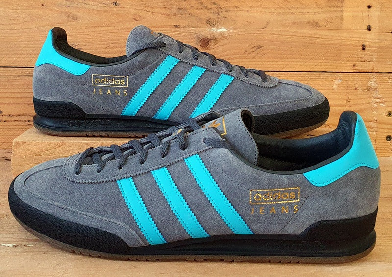 Adidas Jeans Signal Low Suede Trainers UK12.5 US13 EU48 FY1380 Grey Blue VintageTrainers