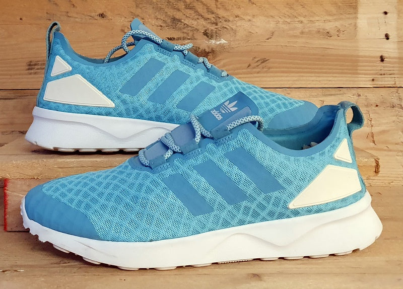 Adidas ZX Flux Adv Verve Textile Trainers S75363 Baby Blue UK8/US9