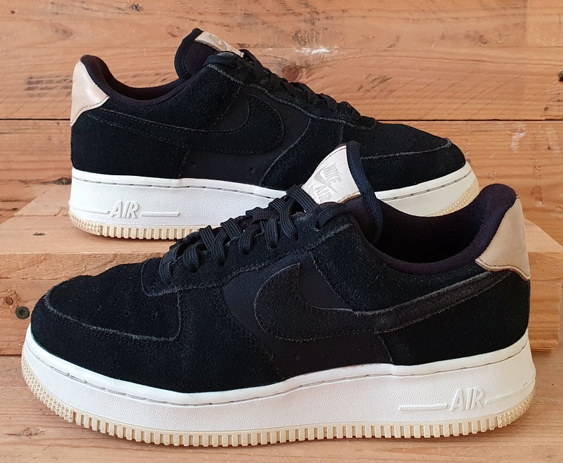 Nike Air Force 1 07 Premium Low Trainers UK5 US7.5 EU38.5 896185 006 Black Cream VintageTrainers