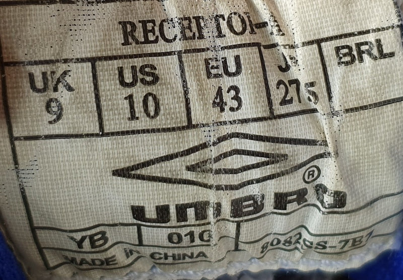 Umbro Receptor-A Low Textile Trainers UK9/US10/EU43 8082SS-7B7 Grey/Blue