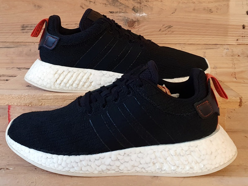 Adidas black & white nmd r2 trainers hotsell