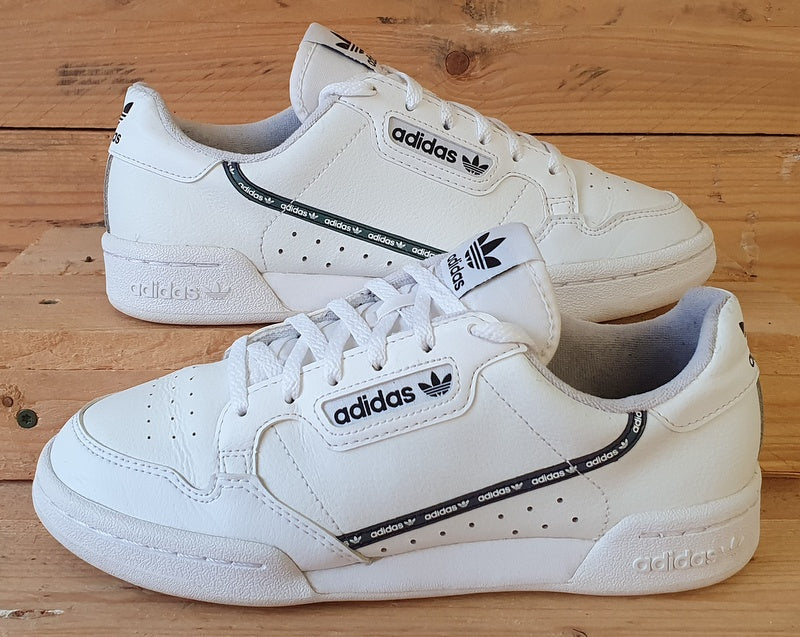 Adidas Continental 80 Low Leather Trainers UK4.5 US5 EU37 FU6743 White VintageTrainers