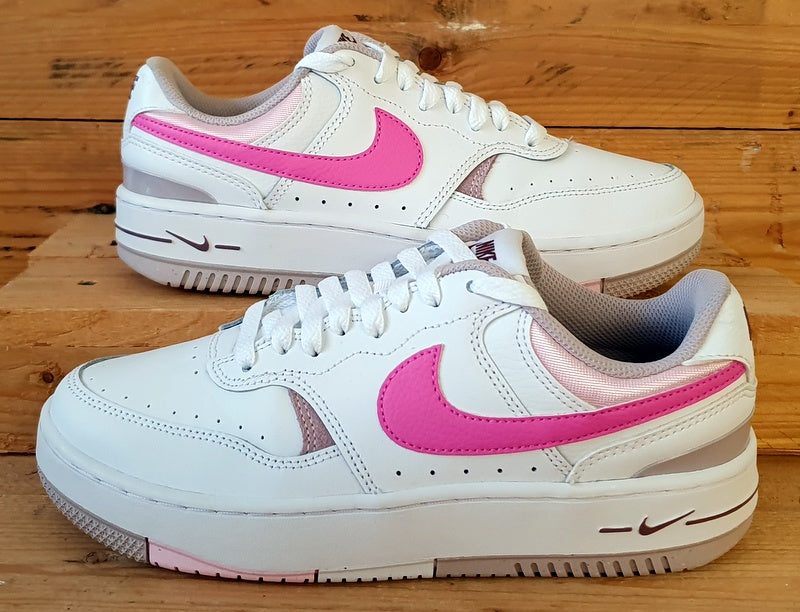 Nike Gamma Force Low Leather Trainers UK5 US7.5 EU38.5 FZ3613 100 White Pink VintageTrainers