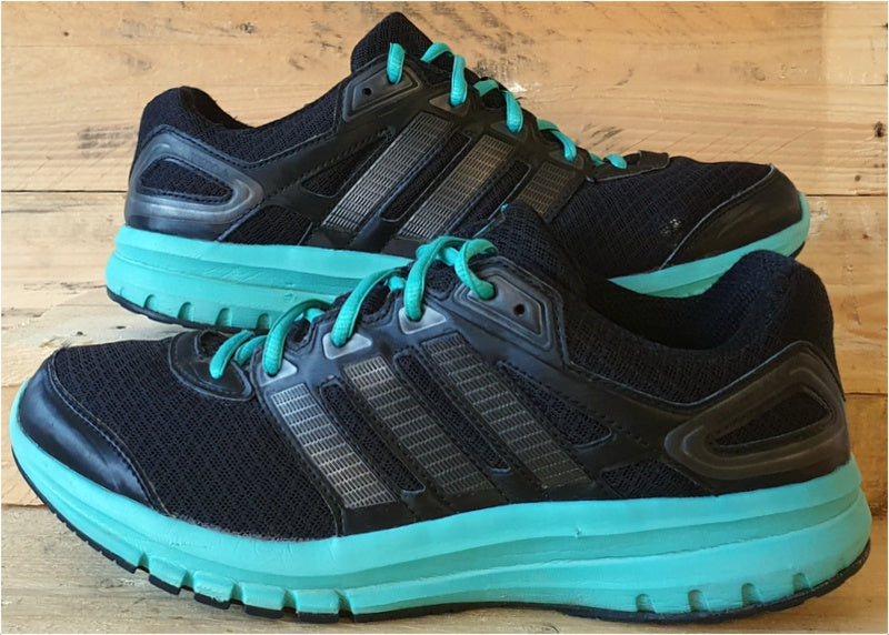 Adidas Duramo 6 Running Trainers M18357 Black Turquoise Green UK8 US9.5 EU42 VintageTrainers