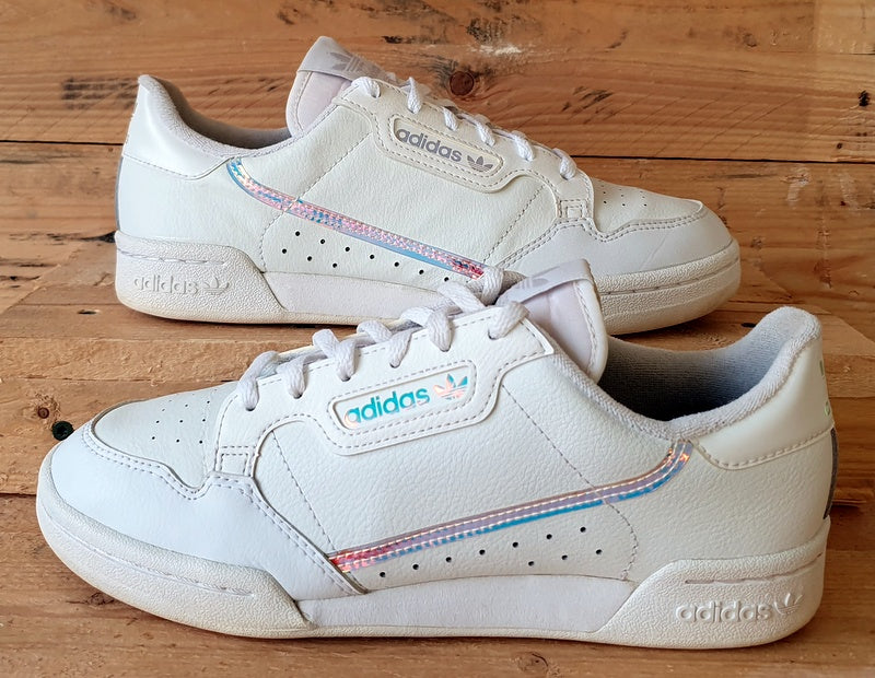 Adidas Continental 80 Low Leather Trainers UK5.5 US6 EU38.5 EE6471 White VintageTrainers