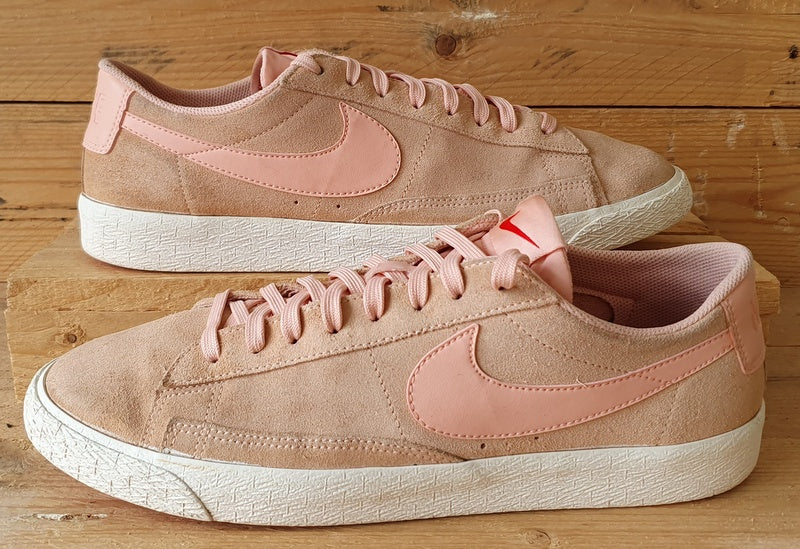 Pink suede nike shoes best sale