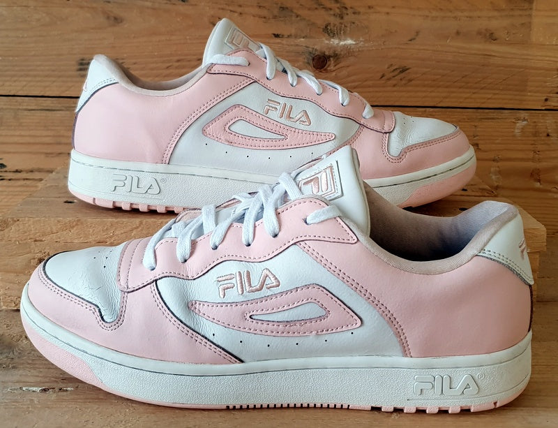 Fila pink and white trainers hotsell