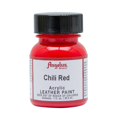 Angelus Acrylic Leather Paint - Chili Red - 1fl oz / 30ml - Custom Sneakers
