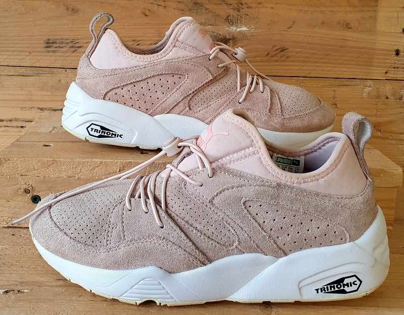 Puma Blaze Of Glory Low Suede Trainers UK5 US7.5 EU38 360412 04 Pink White