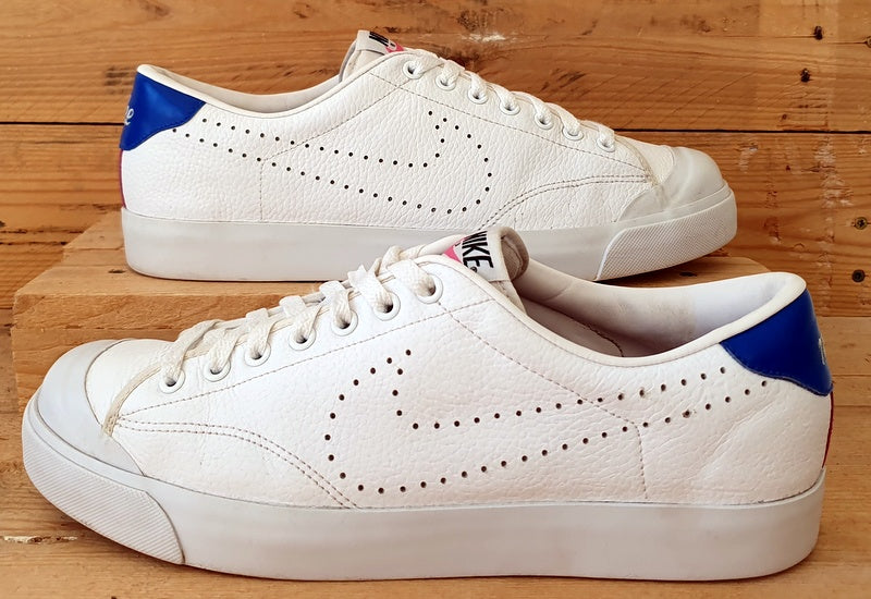 Nike Blazer Low Leather Trainers 386752-100 White/Blue UK10/US11