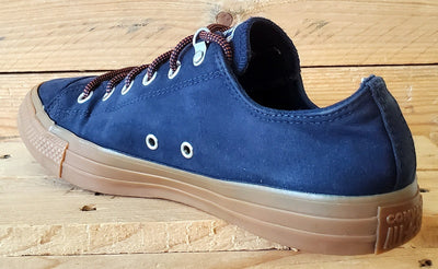 Converse All Star Low Canvas Trainers UK8/US8/EU41.5 166452C Navy/Gum
