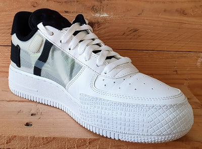 Nike Air Force 1 Low Leather Trainers UK6/US7/EU40 AT7859-101 White Black Volt