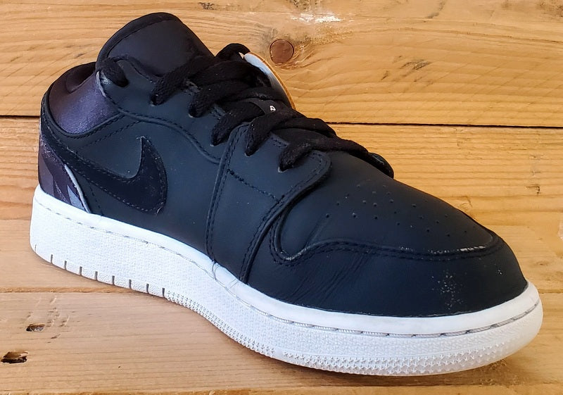 Nike Air Jordan 1 PSG Low Leather Trainers UK4/US4.5Y/EU36.5 CN1077-001 Black