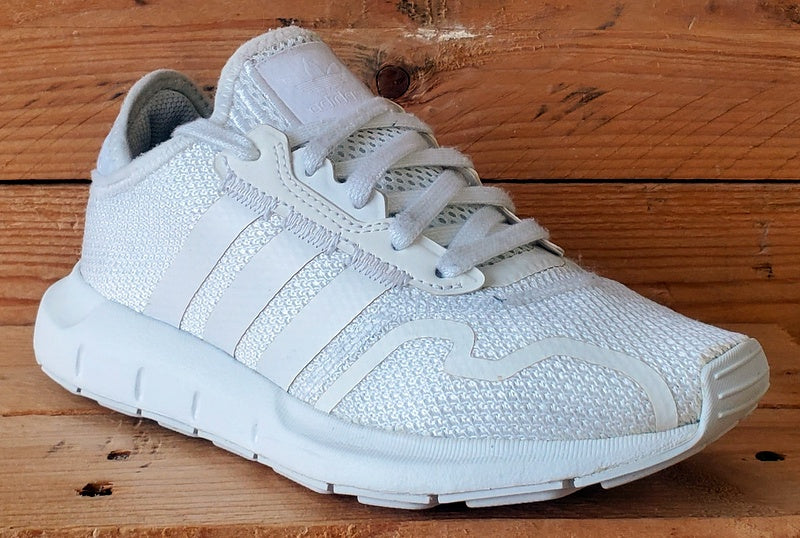 Adidas Swift Run Low Textile Trainers UK3.5/US4/EU36 FY2149 Triple White