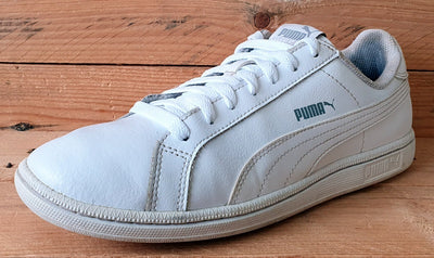 Puma Smash Low Leather Trainers 356722-02 Triple White UK6.5/US7.5/EU40