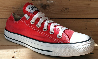 Converse Chuck Taylor All Star Low Trainers UK5/US7/EU38 M9696 Red/White