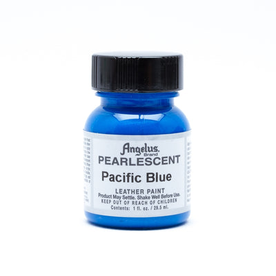 Angelus Pearlescent Acrylic Leather Paint Pacific Blue 1fl oz / 30ml