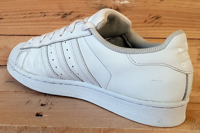 Adidas Superstar Foundation Leather Trainers UK5 US5.5 EU38 B23641 Triple White VintageTrainers