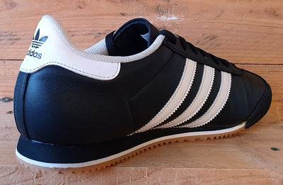 Adidas K74 Kick Low Leather/Suede Trainers UK9/US9.5/EU43 IG8951 Black/White