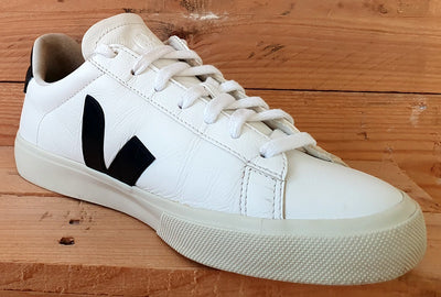 Veja Campo Chromefree Low Leather Trainers UK7/US8/EU41 White/Black