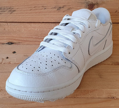 Nike Air Jordan 1 Golf Low Leather Trainers UK6.5/US7.5/EU40.5 DD9315-101 White