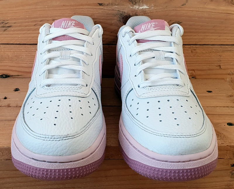 Nike Air Force 1 Low Leather GS Trainers UK4/US4.5Y/EU36.5 CT3839-107 White/Pink