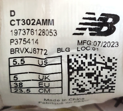 New Balance CT302 Low Leather Trainers UK5/US5.5/EU38 CT302AMM White/Grey
