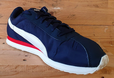 Puma Turin NL Low Nylon/Leather Trainers UK12/US13/EU47 362167 02 Navy/White