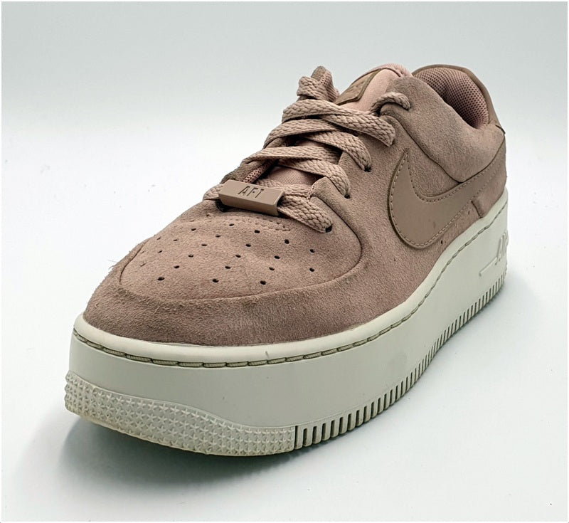 Nike Air Force 1 Sage Suede Low Trainers AR5339-201 Pink/White UK5/US7.5/E38.5