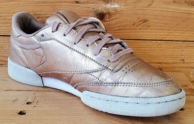 Reebok Club C 85 Low Leather Trainers UK6/US8.5/EU39 BS7899 Melted Metal