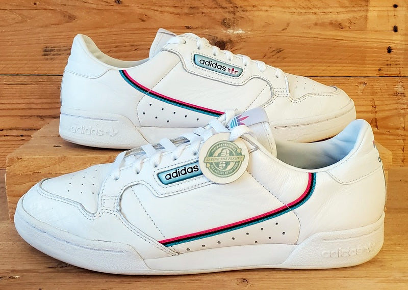 Adidas Continental 80 Low Leather Trainers UK10/US10.5/EU44.5 FX3516 White