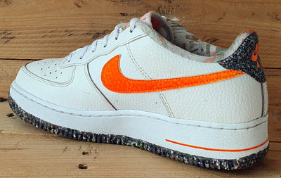 Nike Air Force 1 LV8 Trainers UK6/US7Y/E40 DN8016-100 White Orange Crater