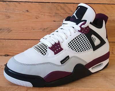 Nike Air Jordan 4 Retro PSG Trainers UK8/US9/EU42.5 CZ5624-100 Bordeaux