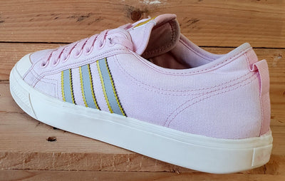 Adidas Originals Nizza Low Canvas Trainers UK10.5/US11/EU45 GY1343 Pink/Grey