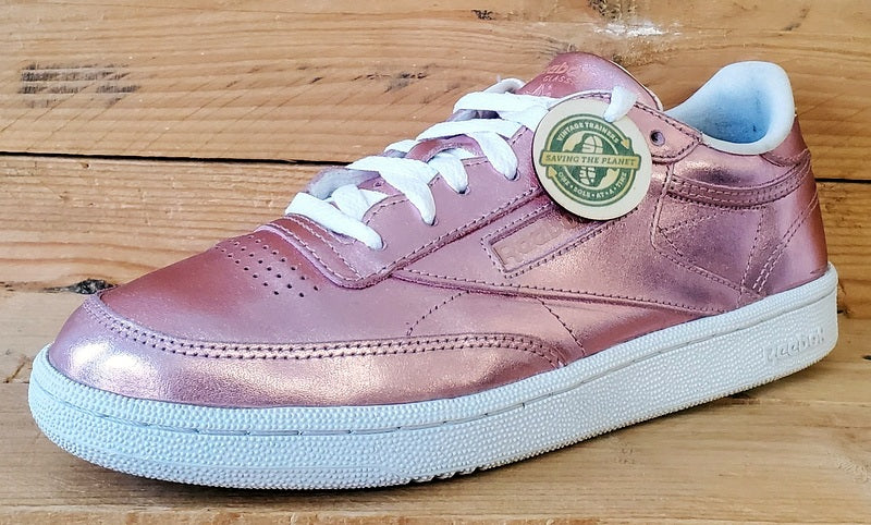 Reebok Club C 85 Low Leather Trainers UK6/US8.5/EU39 CN0512 Pink Shine/White