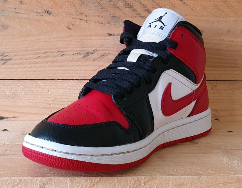 Nike Air Jordan 1 Alternate Bred Toe Trainers UK4/US6.5/EU37.5 BQ6472-079 Red