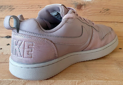 Nike Court Borough Low Leather Trainers UK5.5/US8/EU39 916794-601 Particle Rose