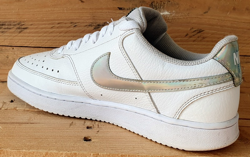 Nike Court Vision Low Leather Trainers UK7/US9.5/EU41 CW5596-100 White Multi